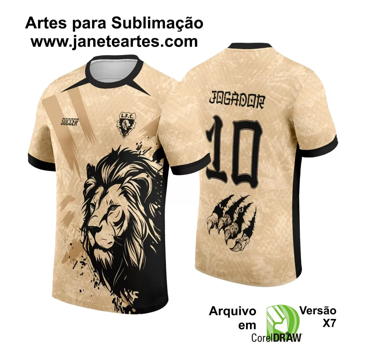  Template Camiseta de Interclasse - Jogos Internos -  Leão  - 2024 - 2025