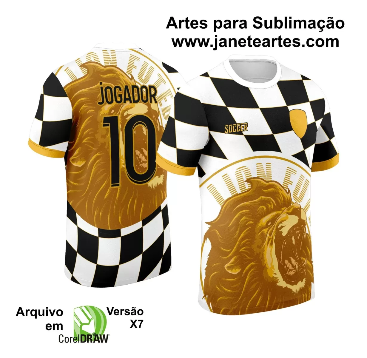  Template Camiseta de Interclasse - Jogos Internos -  Leão  - 2024 - 2025