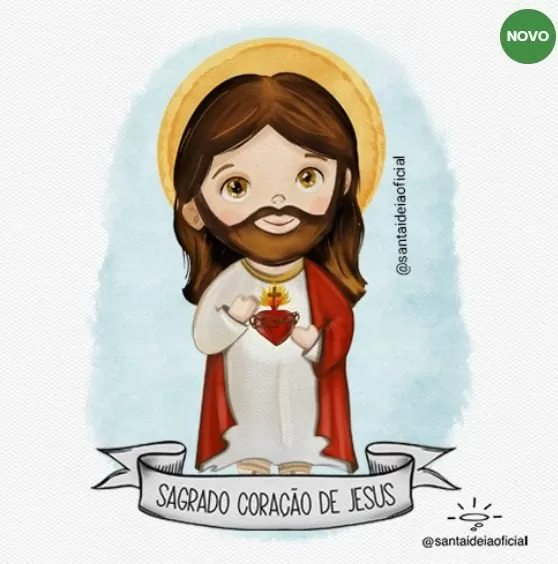 Aquarela Digital – Sagrado Coração De Jesus – Santa Ideia