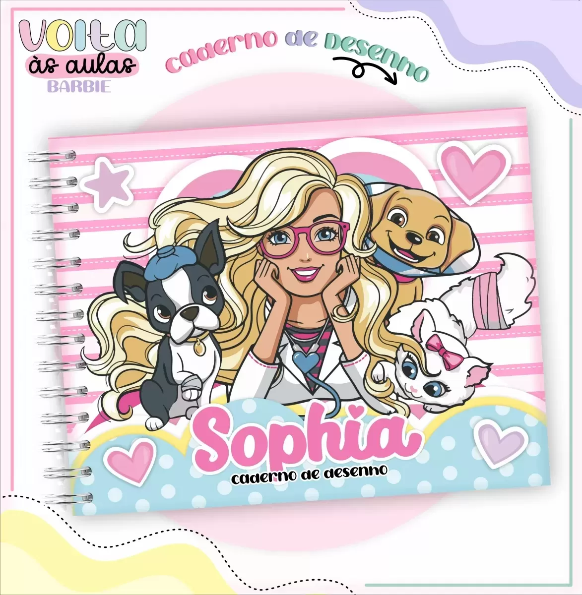 Arquivo Digital – Meninas | Barbie – Volta às Aulas 2024 – Lina Criativa