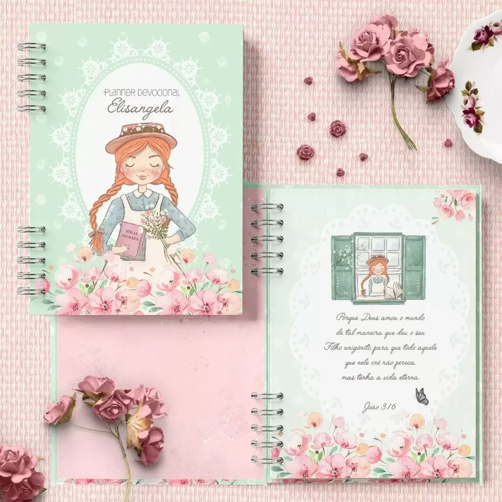 Arquivo Planner Devocional Anne – Versão Católica e Evangélica – Bicho de Papel