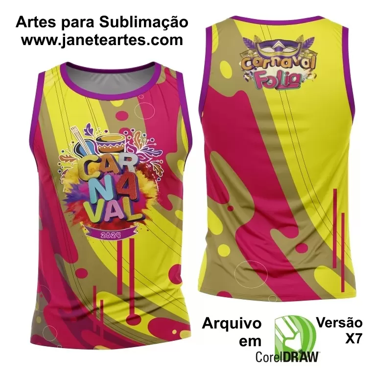 Arte Abadá - Camisa - Sublimação - Carnaval 2024 - 2025