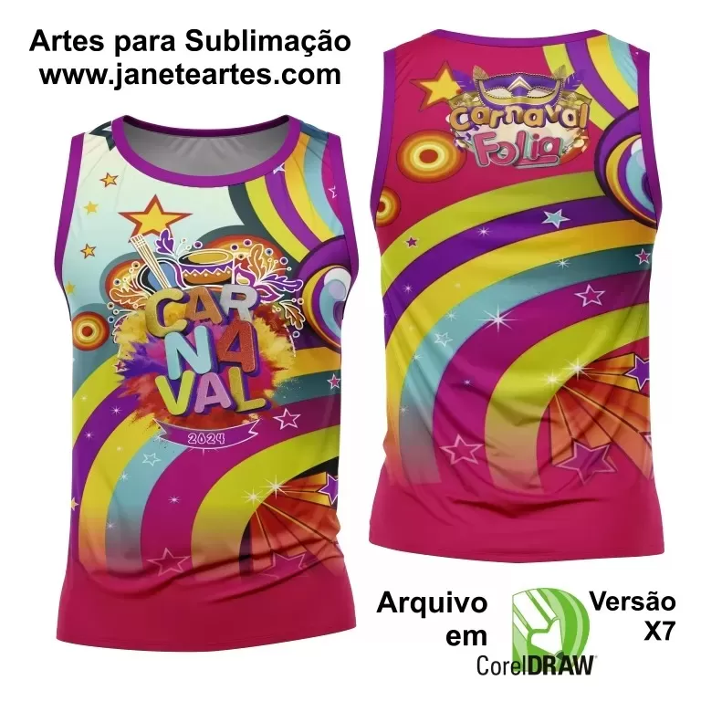 Arte Abadá - Camisa -  Sublimação - Carnaval 2024 - 2025