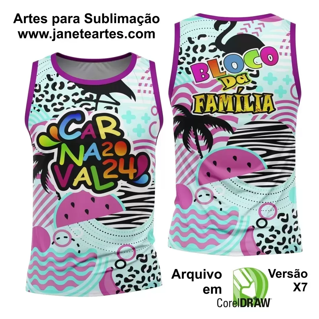 Arte Abadá - Camisa -  Sublimação - Carnaval 2024 - 2025