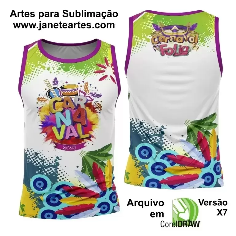 Arte Abadá - Camisa -  Sublimação - Carnaval 2024 - 2025