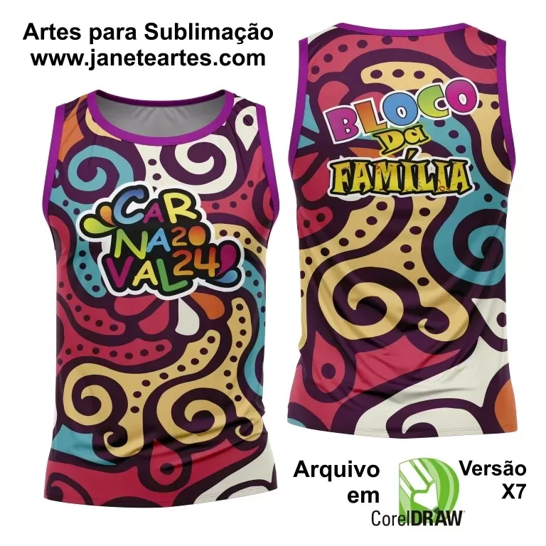 Arte Abadá - Camisa -  Sublimação - Carnaval 2024 - 2025