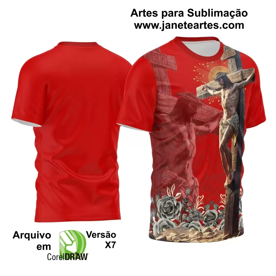 Arte Estampa Camisa 2024 - Bom Jesus 2024 - Religião 