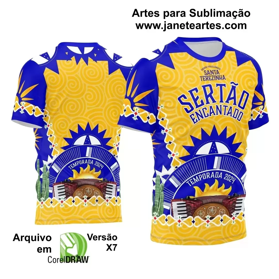 Arte Estampa Camisa - Arraiá 2024 - Festa Junina 2024