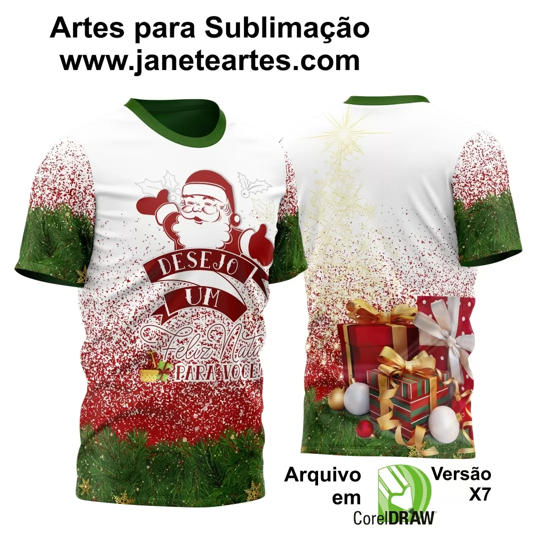 Arte Estampa Camisa - Natal  - 2024 - 2025