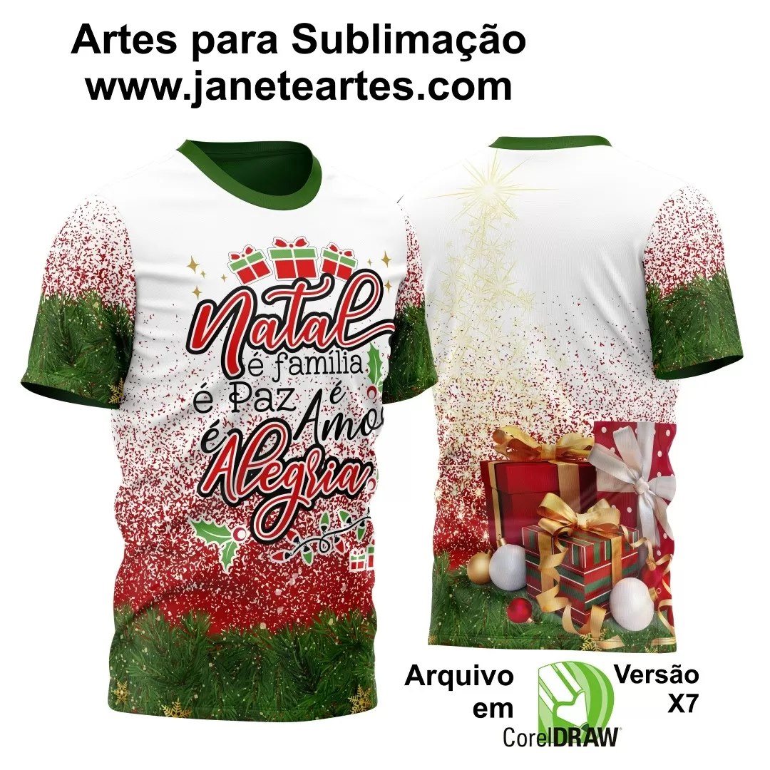 Arte Estampa Camisa - Natal  - 2024 - 2025