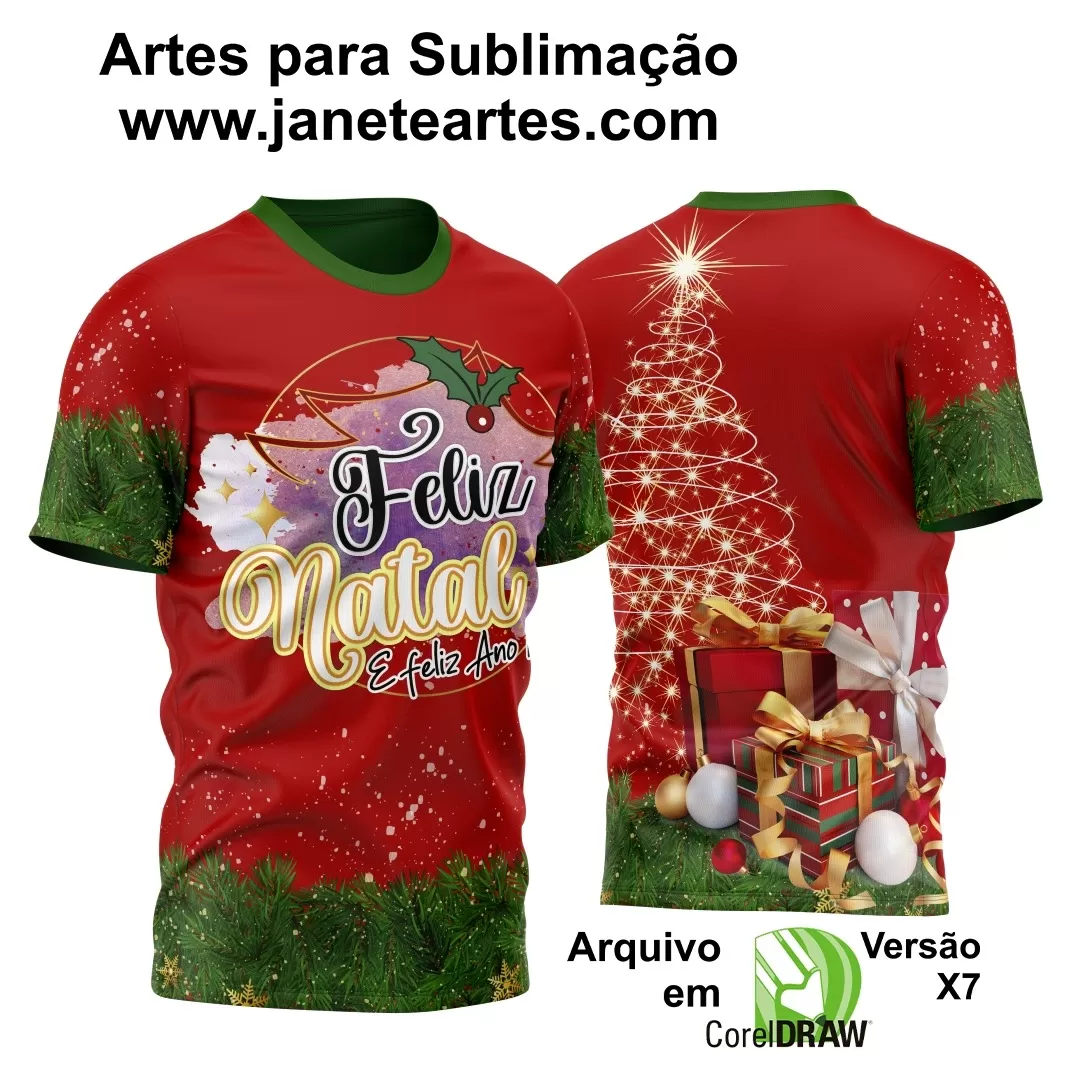 Arte Estampa Camisa - Natal  - 2024 - 2025