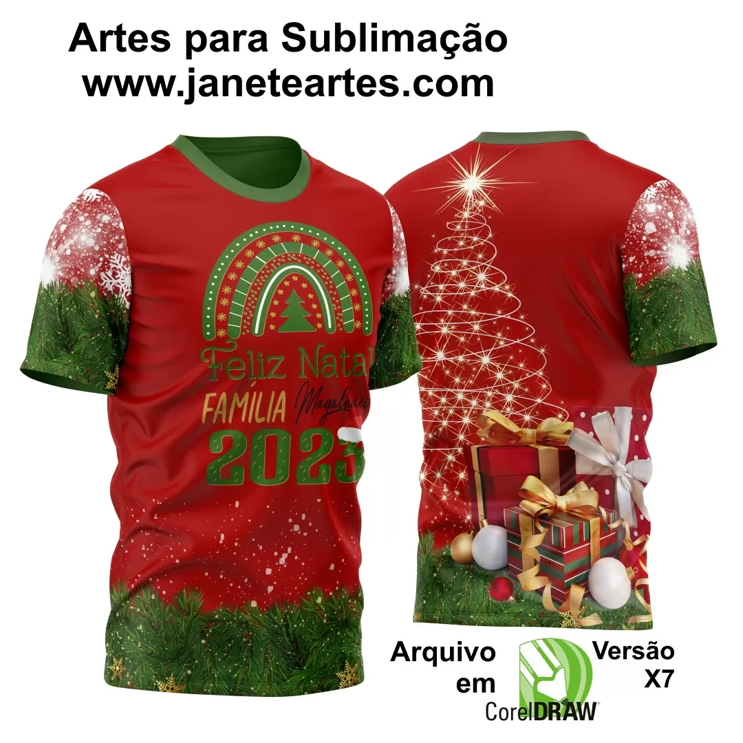 Arte Estampa Camisa - Natal  - 2024 - 2025