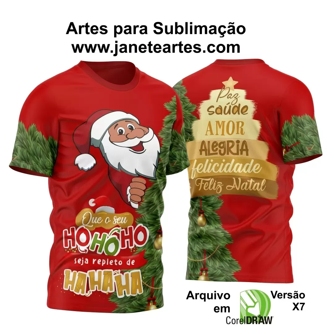 Arte Estampa Camisa - Natal  - 2024 - 2025