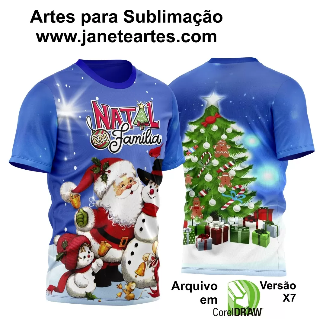 Arte Estampa Camisa - Natal  - 2024 - 2025