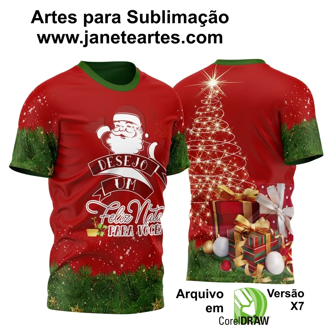 Arte Estampa Camisa - Natal  - 2024 - 2025