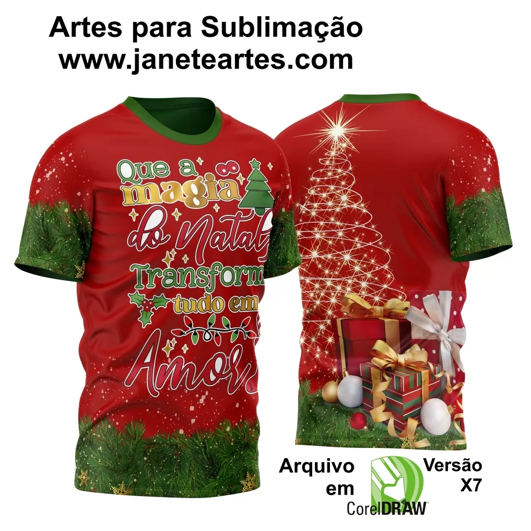 Arte Estampa Camisa - Natal  - 2024 - 2025