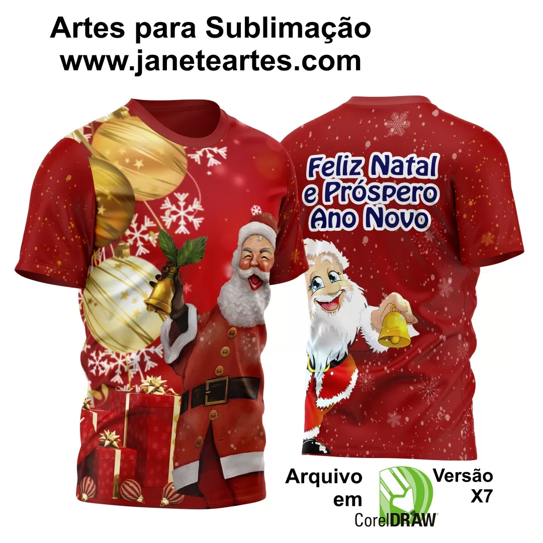 Arte Estampa Camisa - Natal  - 2024 - 2025