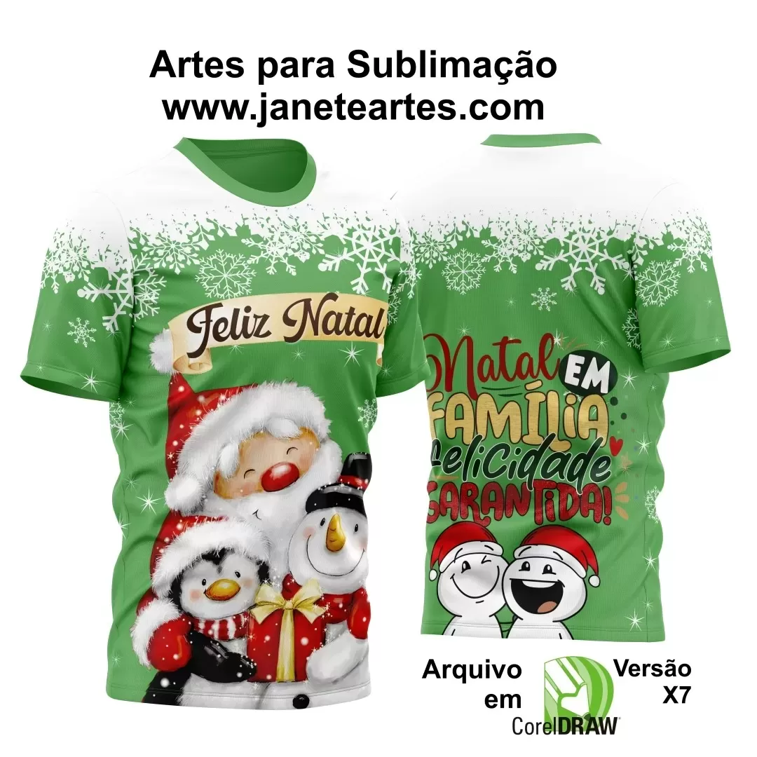 Arte Estampa Camisa - Natal  - 2024 - 2025