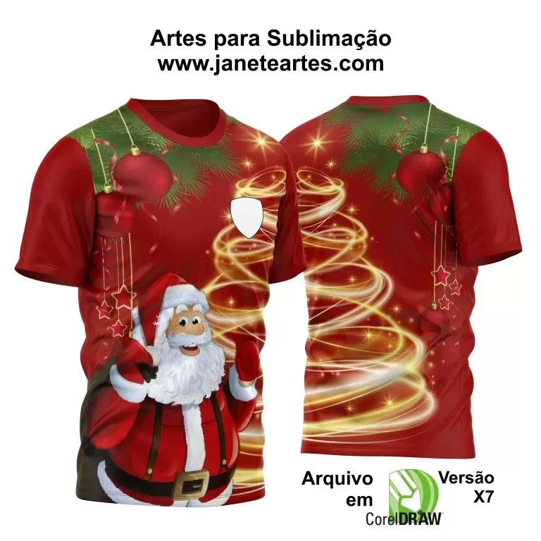 Arte Estampa Camisa - Natal  - 2024 - 2025