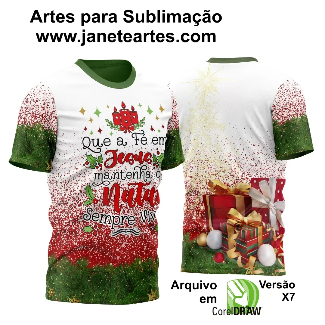 Arte Estampa Camisa - Natal  - 2024 - 2025