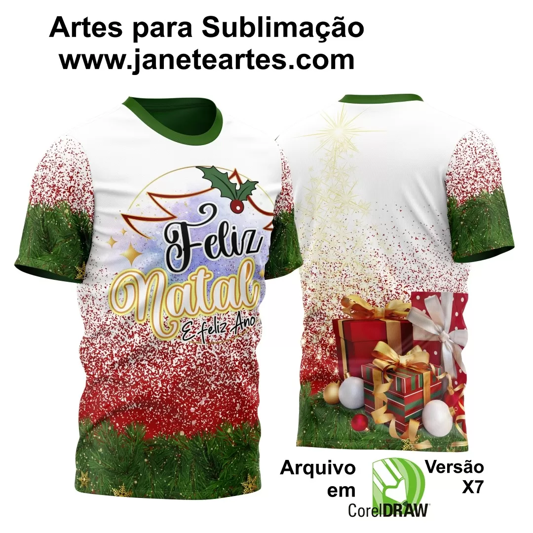 Arte Estampa Camisa - Natal  - 2024 - 2025