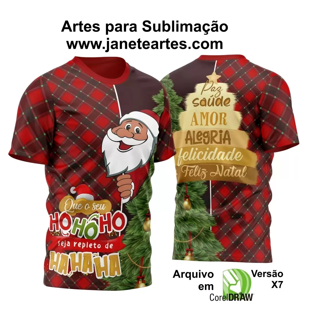 Arte Estampa Camisa - Natal  - 2024 - 2025