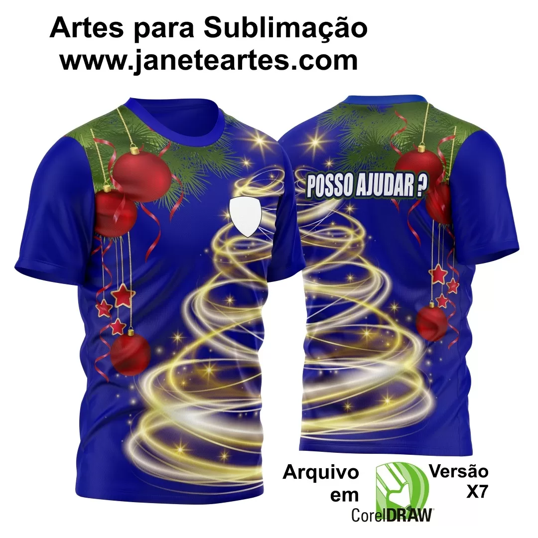 Arte Estampa Camisa - Natal  - 2024 - 2025