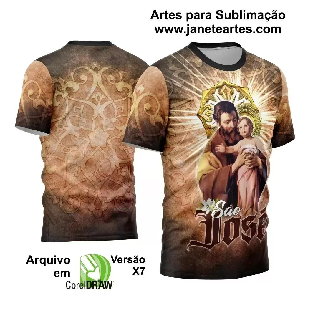 Template Camisa - Religião - Festejo - São José 2024 - 2025