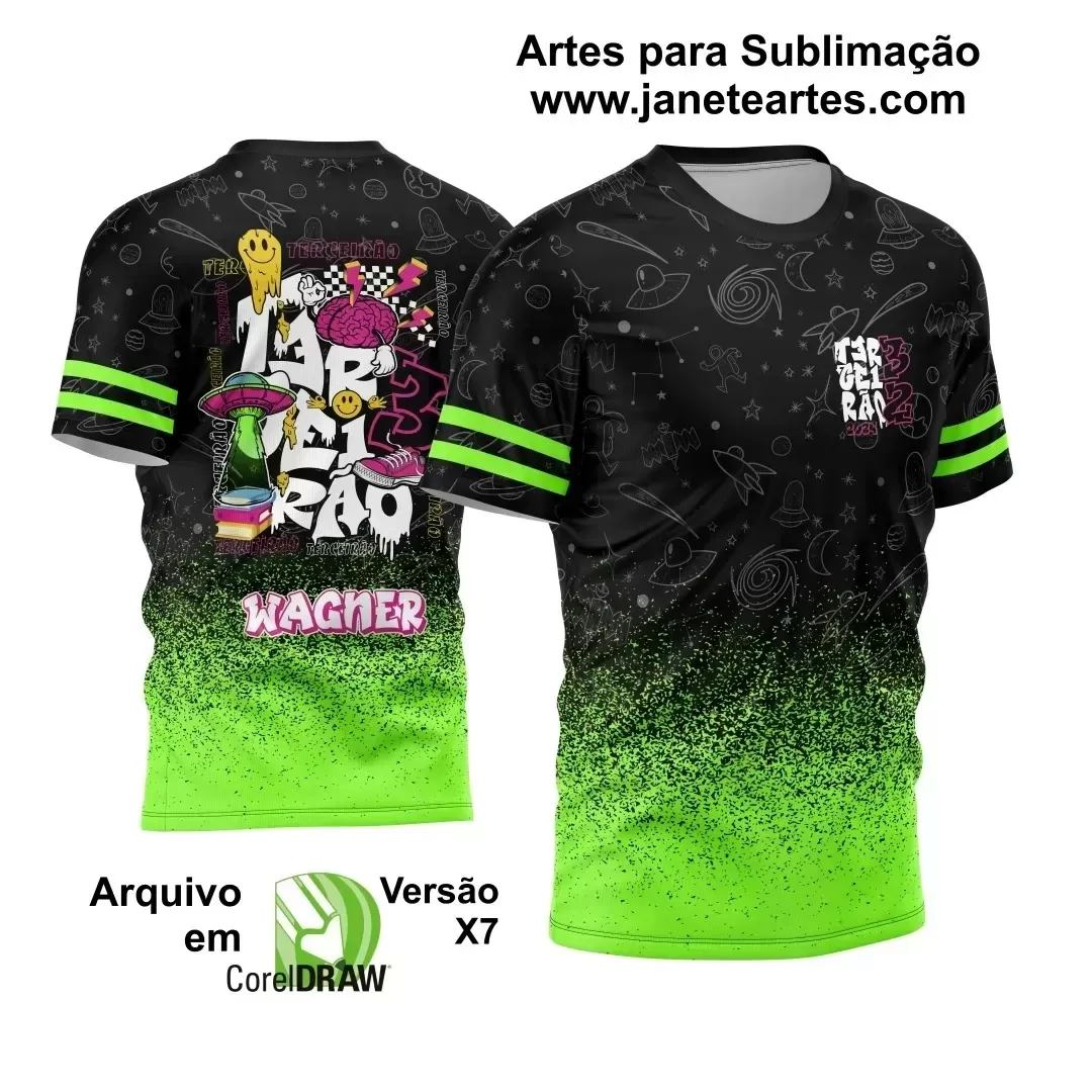 Arte Vetor Camisa Terceirão 2024 Alien | Modelo 05