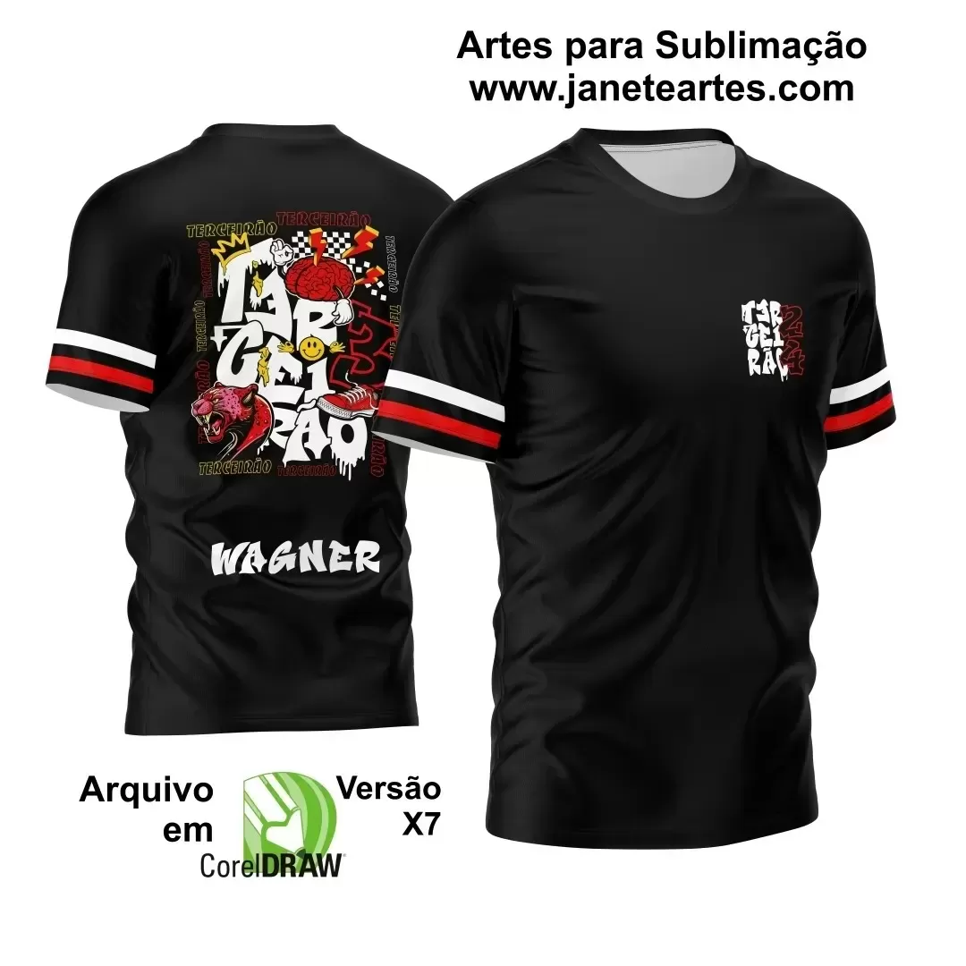 Arte Vetor Camisa Terceirão 2024 Pantera Vermelha