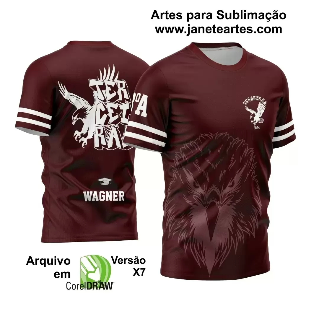 Arte Vetor Camisa Terceirão Águia 2024 Modelo 01