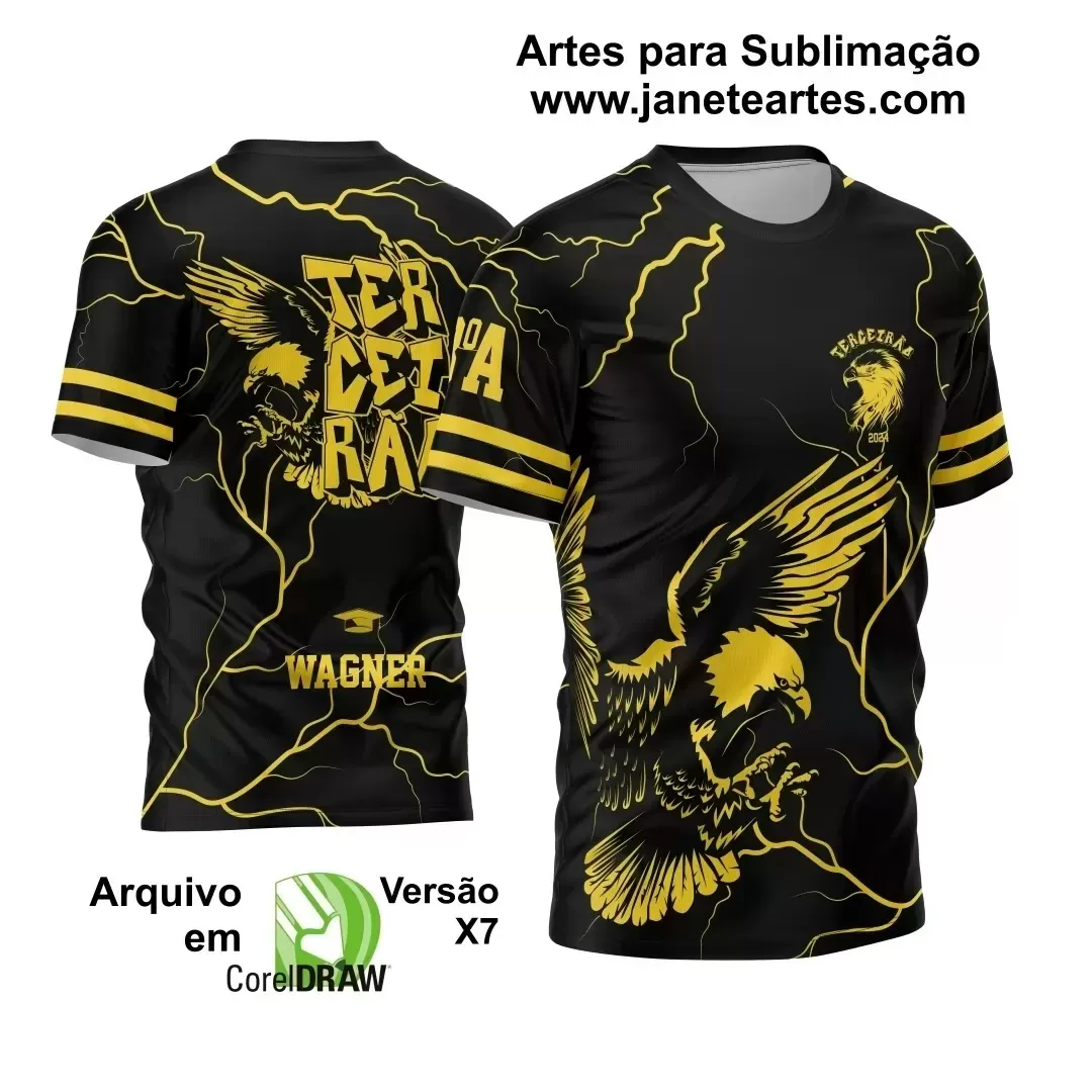 Arte Vetor Camisa Terceirão Águia 2024 Modelo 05