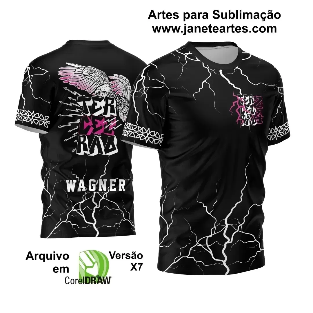 Arte Vetor Camisa Terceirão Águia e Raios Em Fúria 2024