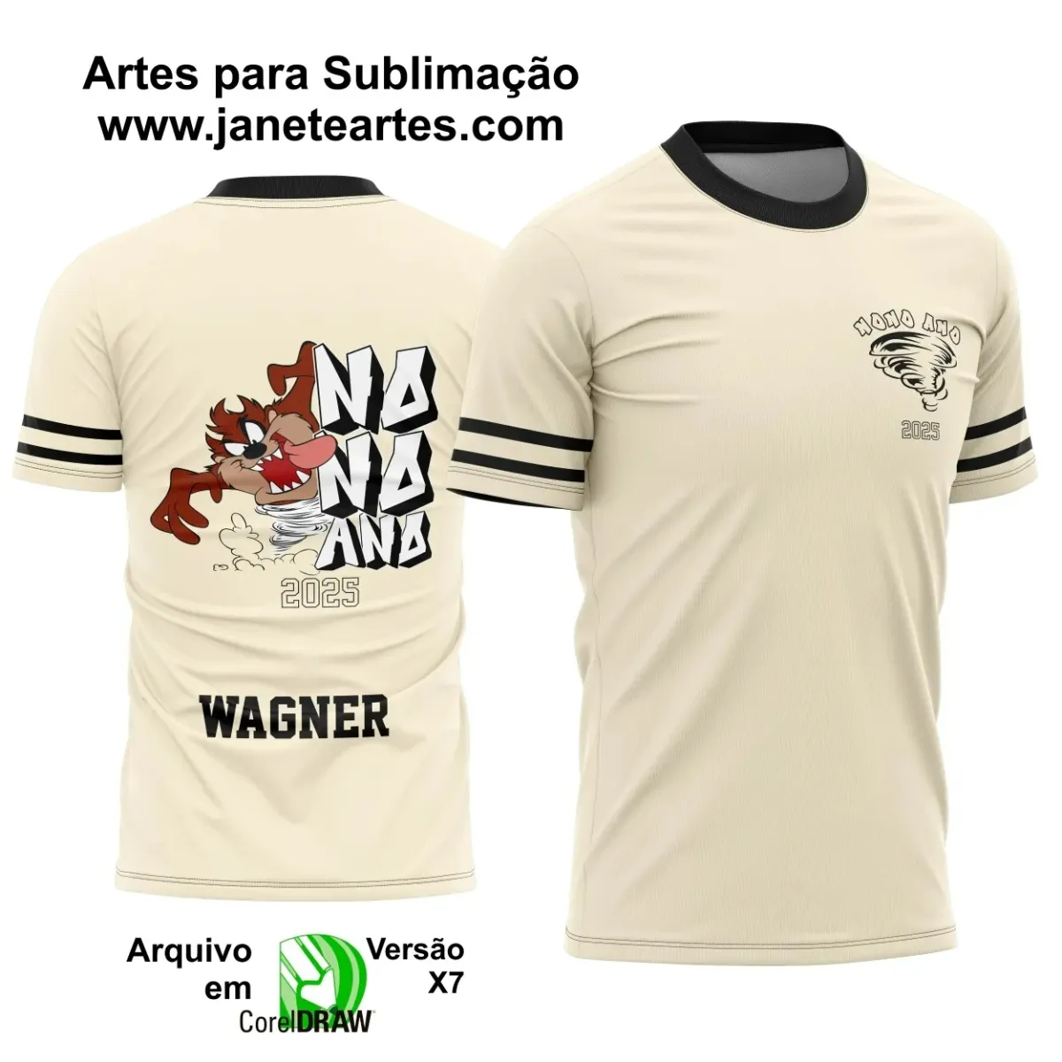 Arte Vetor Camiseta - Nono Ano Taz Mania 2025 – Formandos 9º Ano 2025