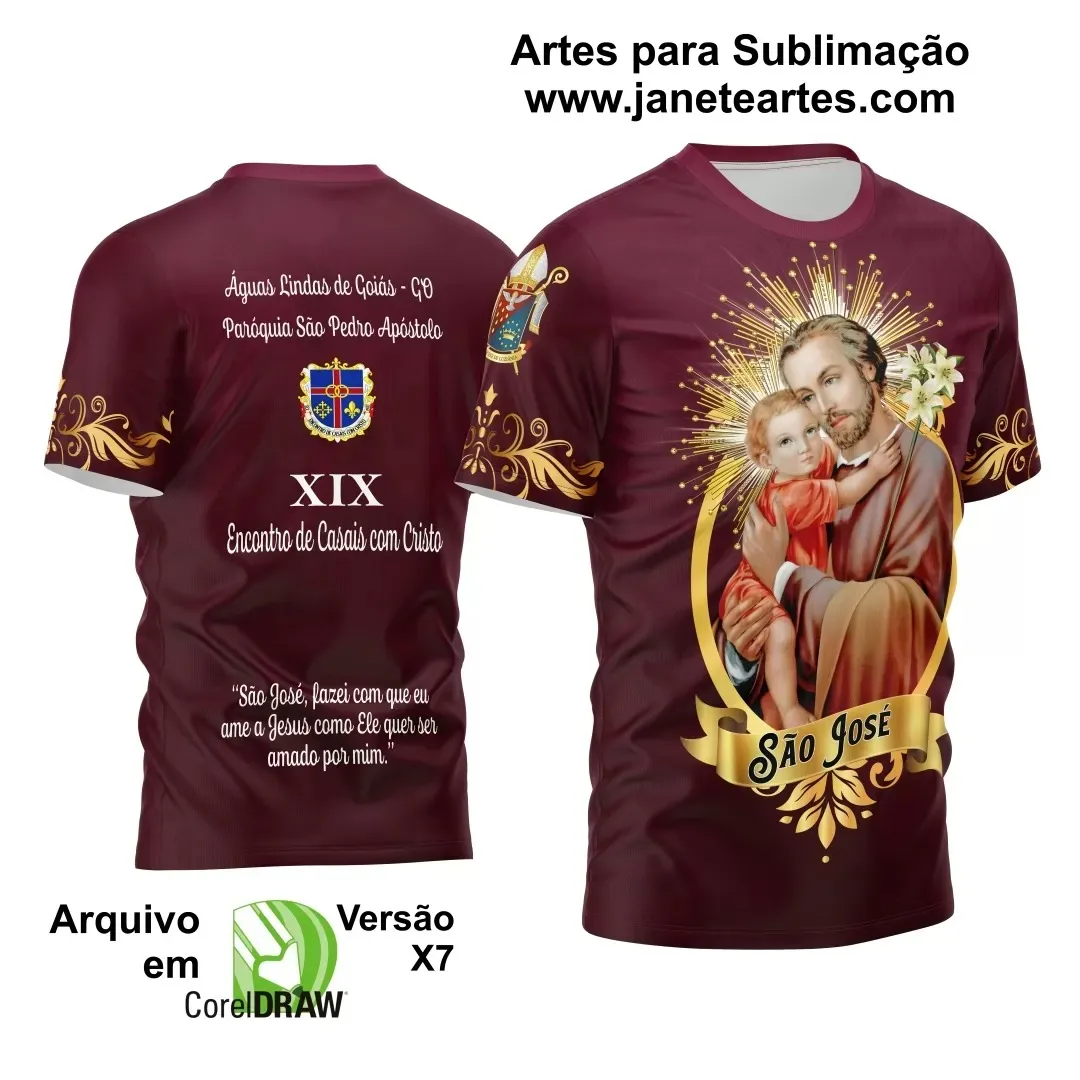 Arte Vetor Camiseta - Religião - Festejo - São José 2025