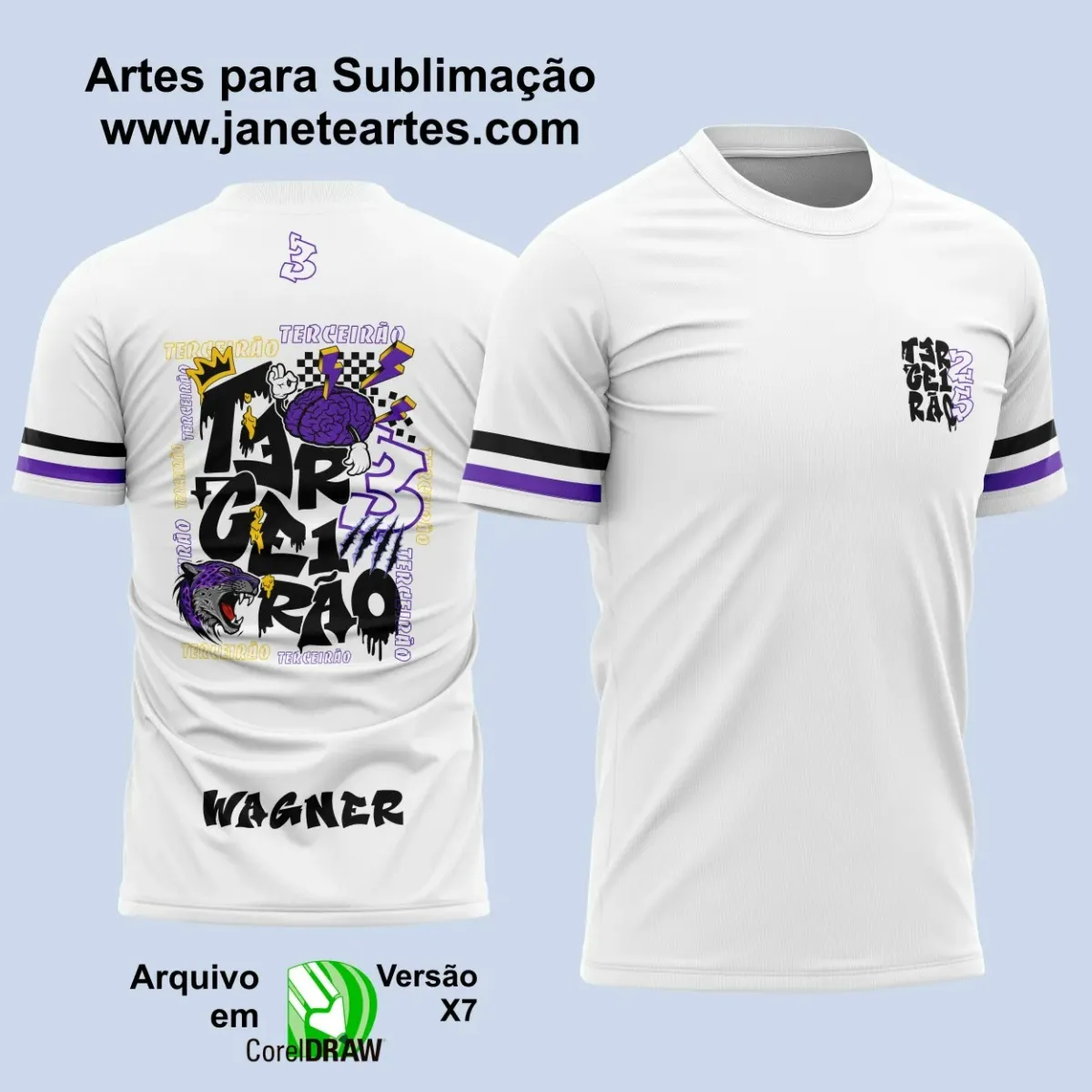 Arte Vetor Camiseta - Terceirão Pantera 2025 – Formandos 3º Ano 2025