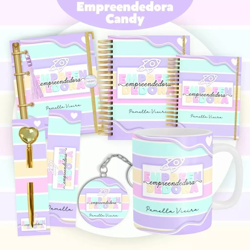 Combo Empreendedora Candy – Encadernação (Pamella Vieira)