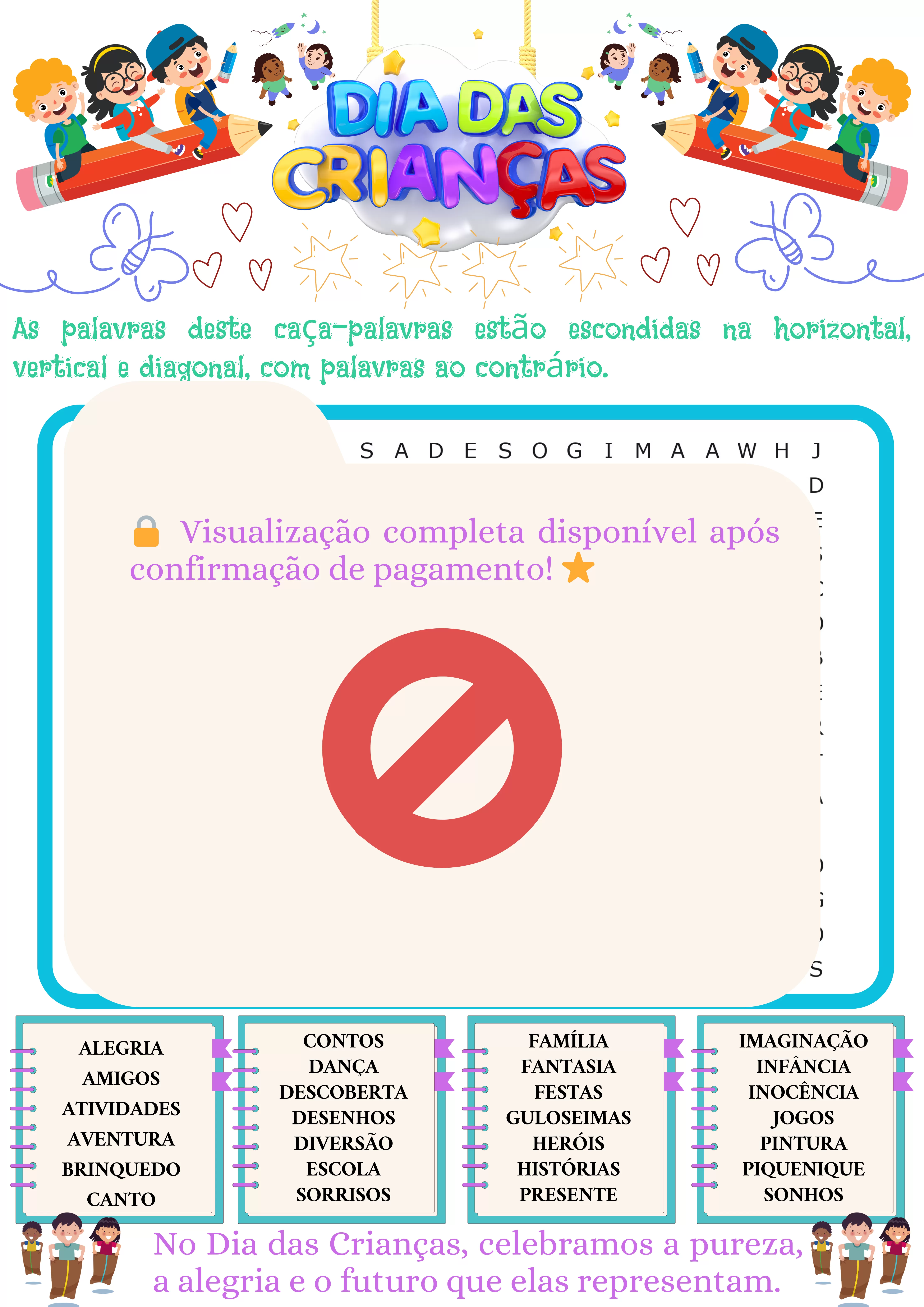 Infográficos de caça-palavras