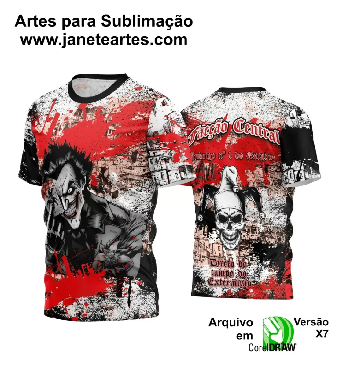 Template - Arte Estampa - Camiseta da Quebrada  - 2024 - 2025