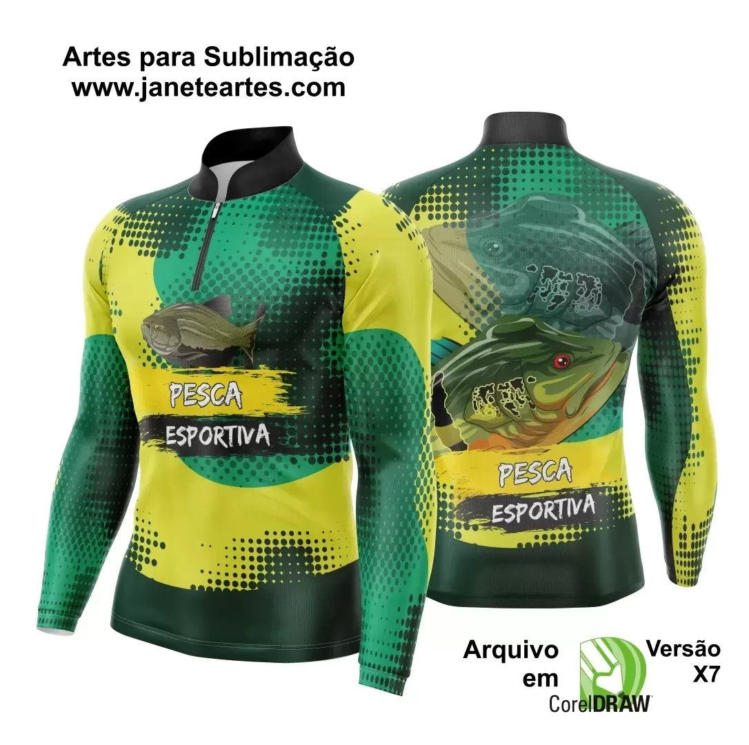 Template  Camisa Pesca Esportiva