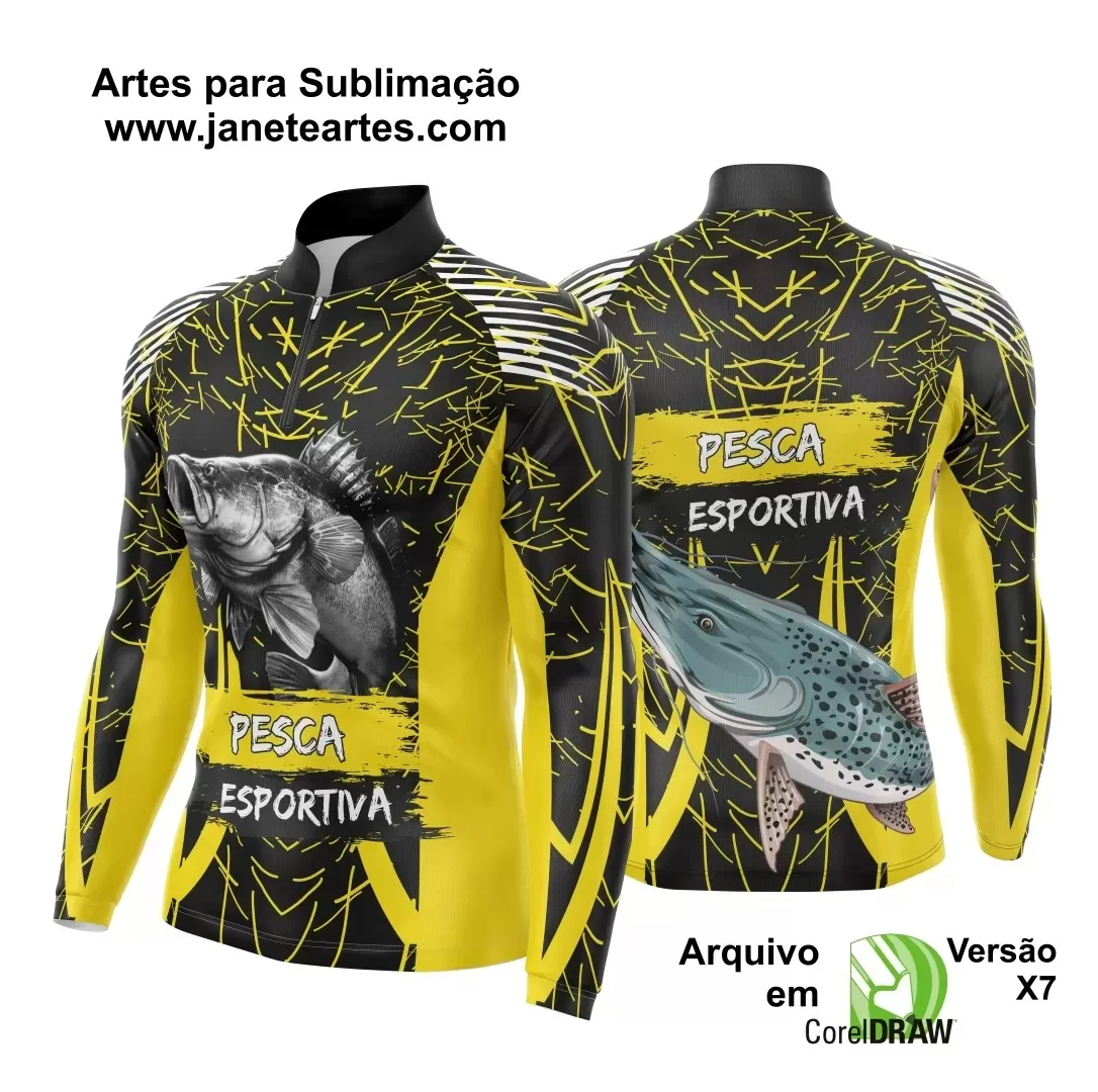 Template  Camisa Pesca Esportiva