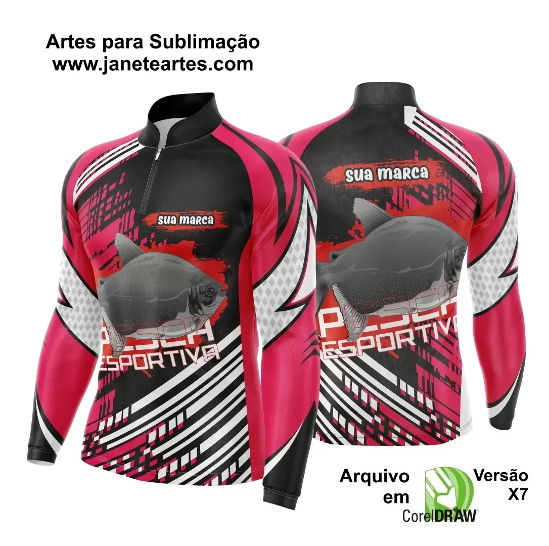 Template  Camisa Pesca Esportiva