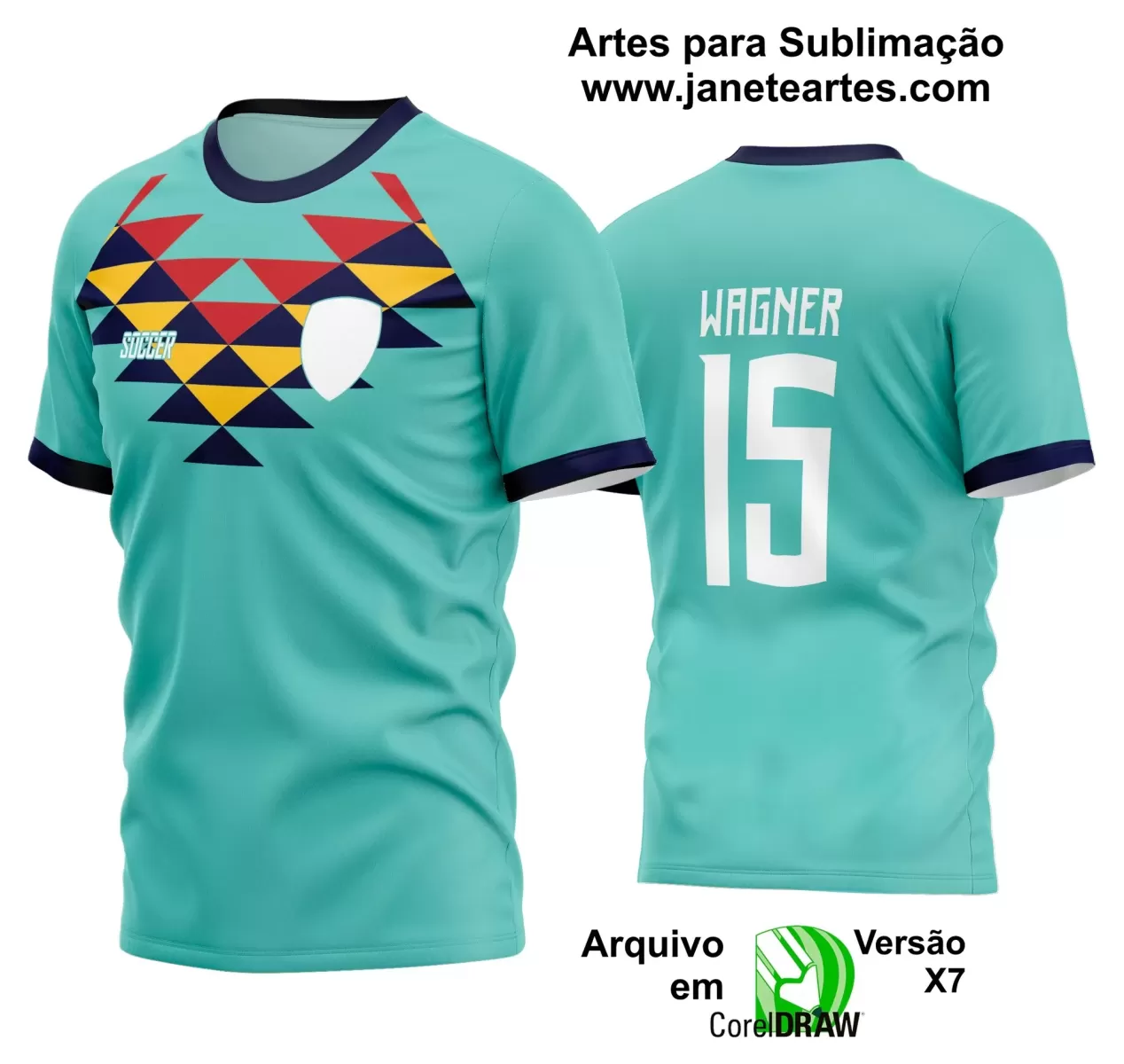 Template - Camisa Soccer - Time Amador - Jogos Escolares - 2024 - 2025