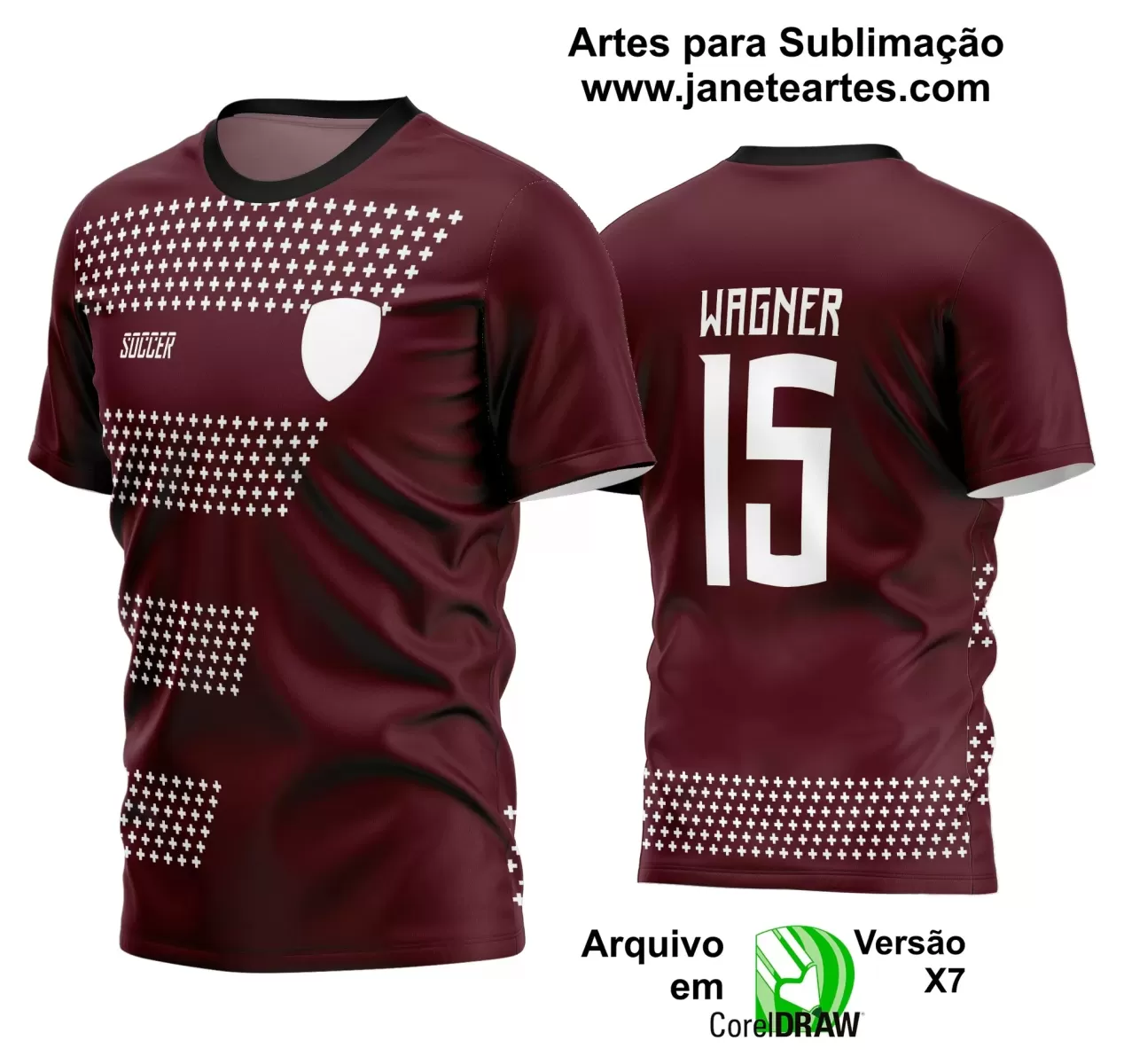 Template - Camisa Soccer - Time Amador - Jogos Escolares - 2024 - 2025