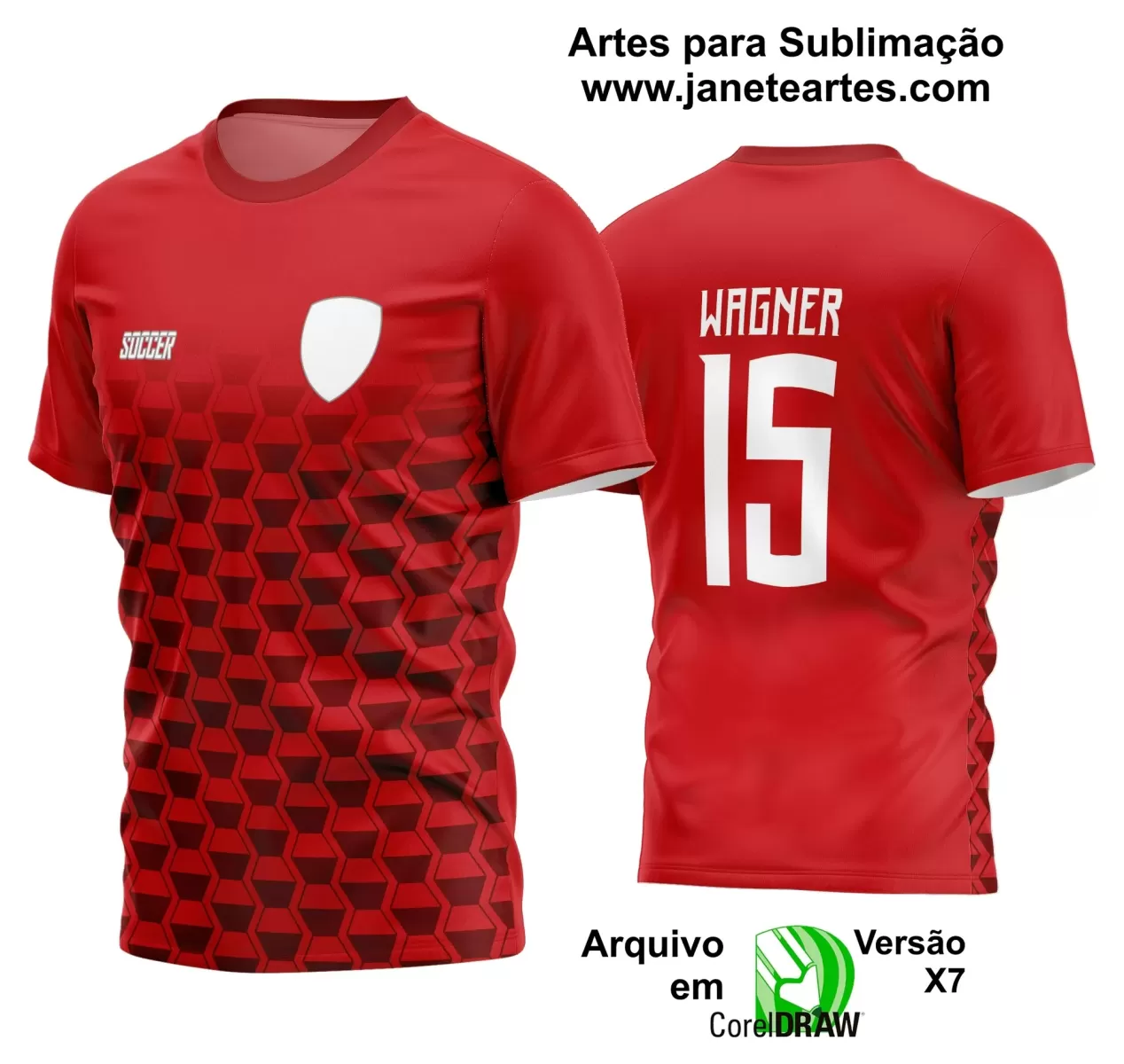 Template - Camisa Soccer - Time Amador - Jogos Escolares - 2024 - 2025