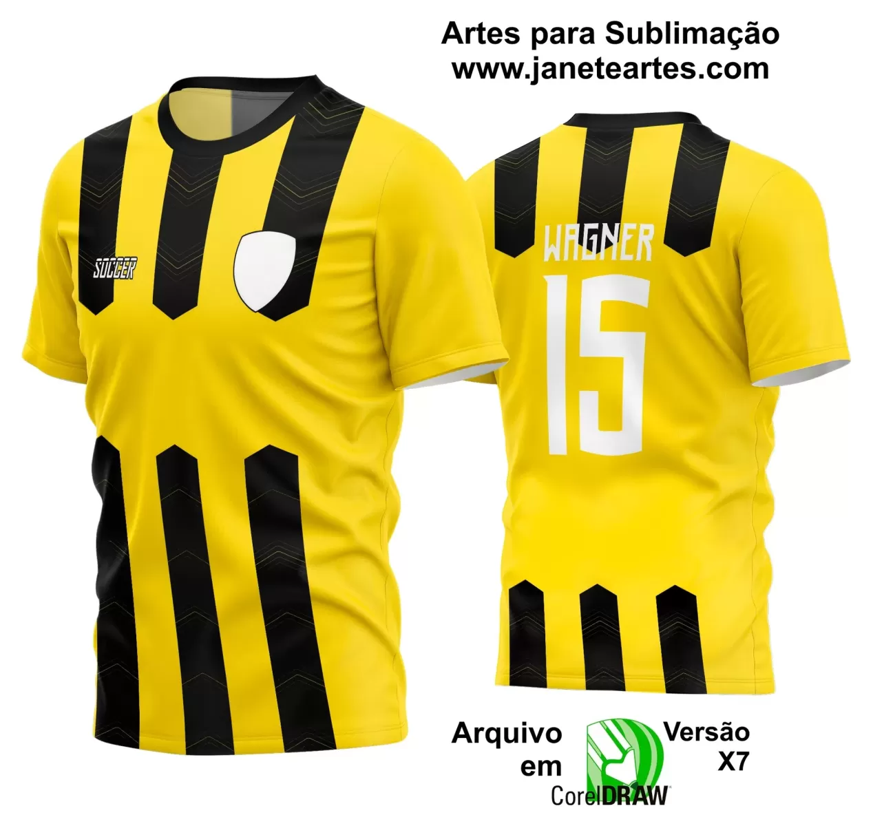 Template - Camisa Soccer - Time Amador - Jogos Escolares - 2024 - 2025