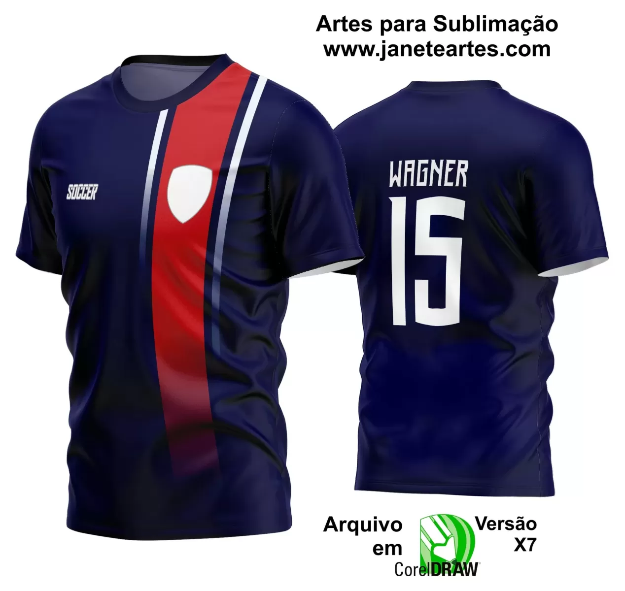 Template - Camisa Soccer - Time Amador - Jogos Escolares - 2024 - 2025