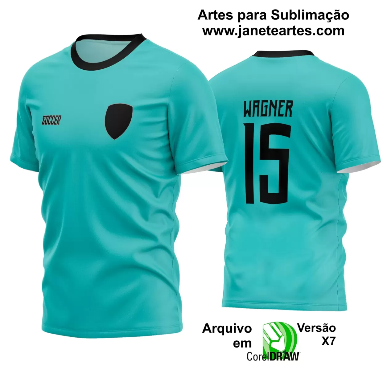 Template - Camisa Soccer - Time Amador - Jogos Escolares - 2024 - 2025