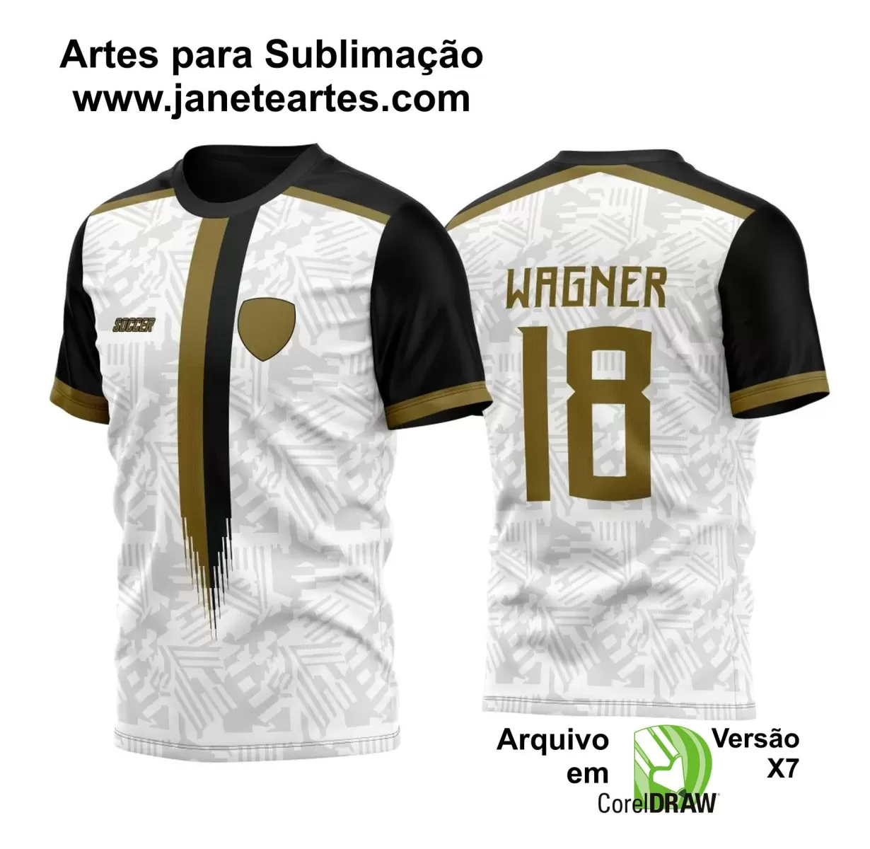 Template - Camisa Soccer - Time Amador - Jogos Escolares - 2024 - 2025