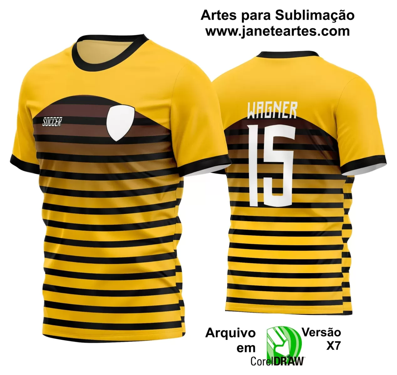 Template - Camisa Soccer - Time Amador - Jogos Escolares - 2024 - 2025